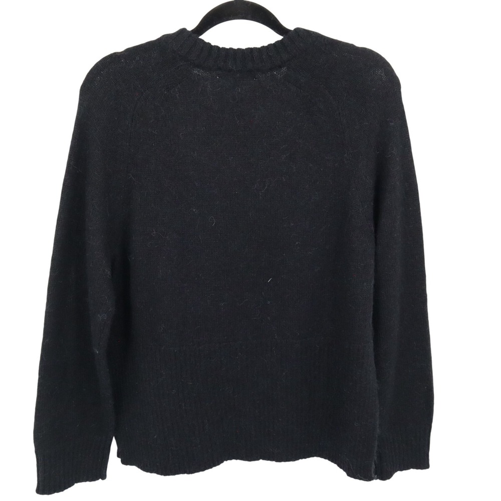 J. Crew High Rib Alpaca Wool Sweater Women XS Black Modern Classic Versatile NWT - Picture 4 of 14